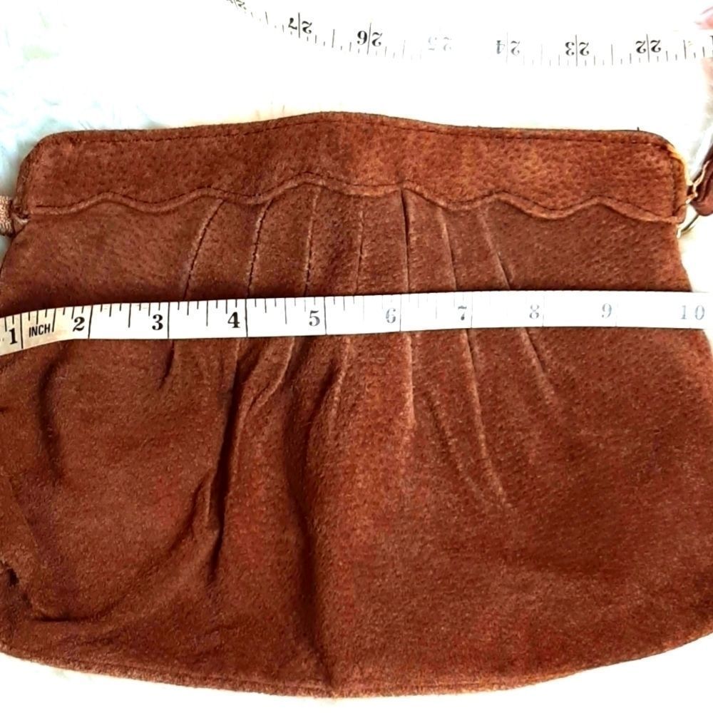 Bazaar  Vintage New  Genuine Pig‎ Skin   Leather Clutch Bag